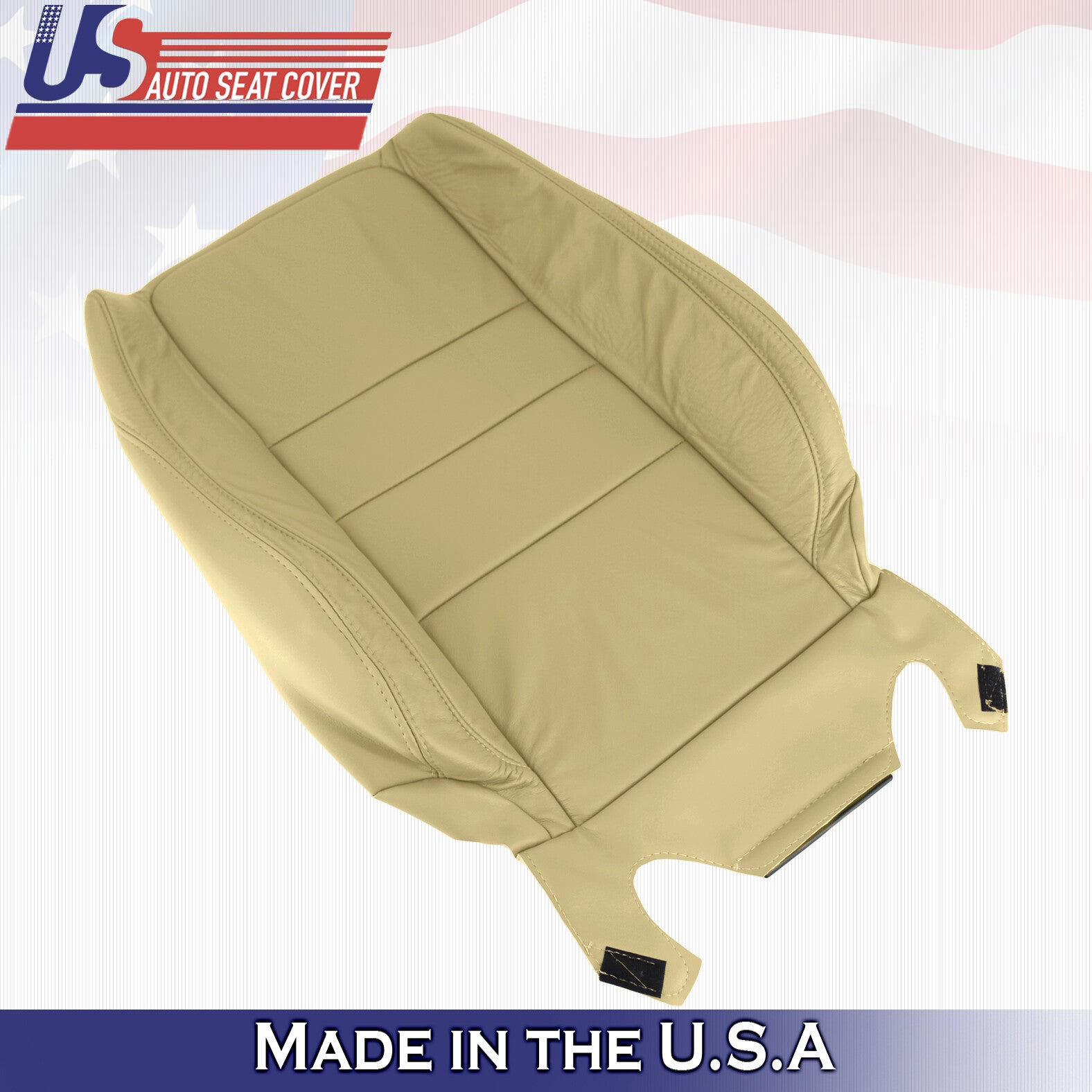 2008 2009 2010 For Honda Accord Sedan Passenger Side Top Leather Seat Cover Tan