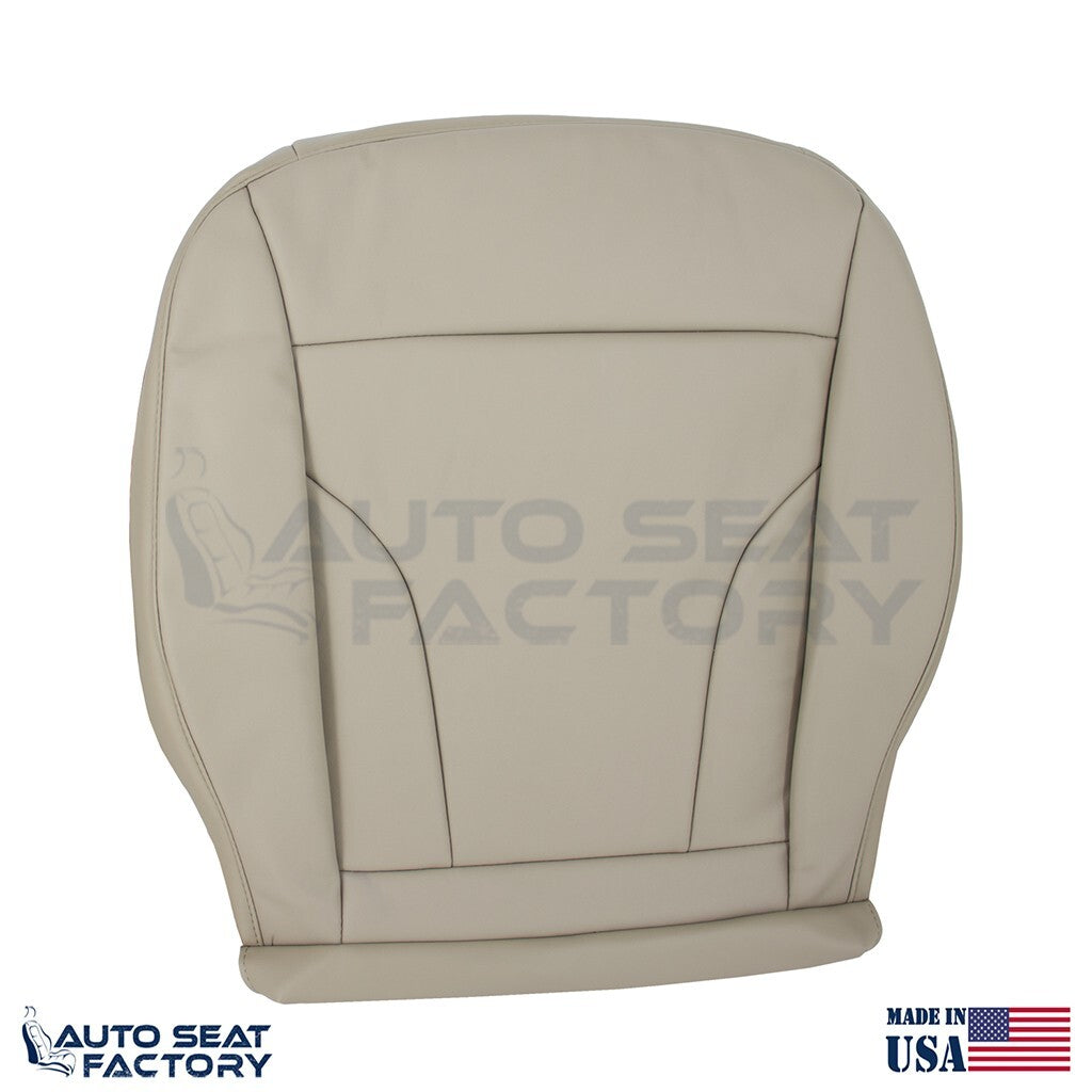 Replacement Fits 2013 - 2017 Audi Q5 Driver Side Bottom Beige Leather Seat Cover