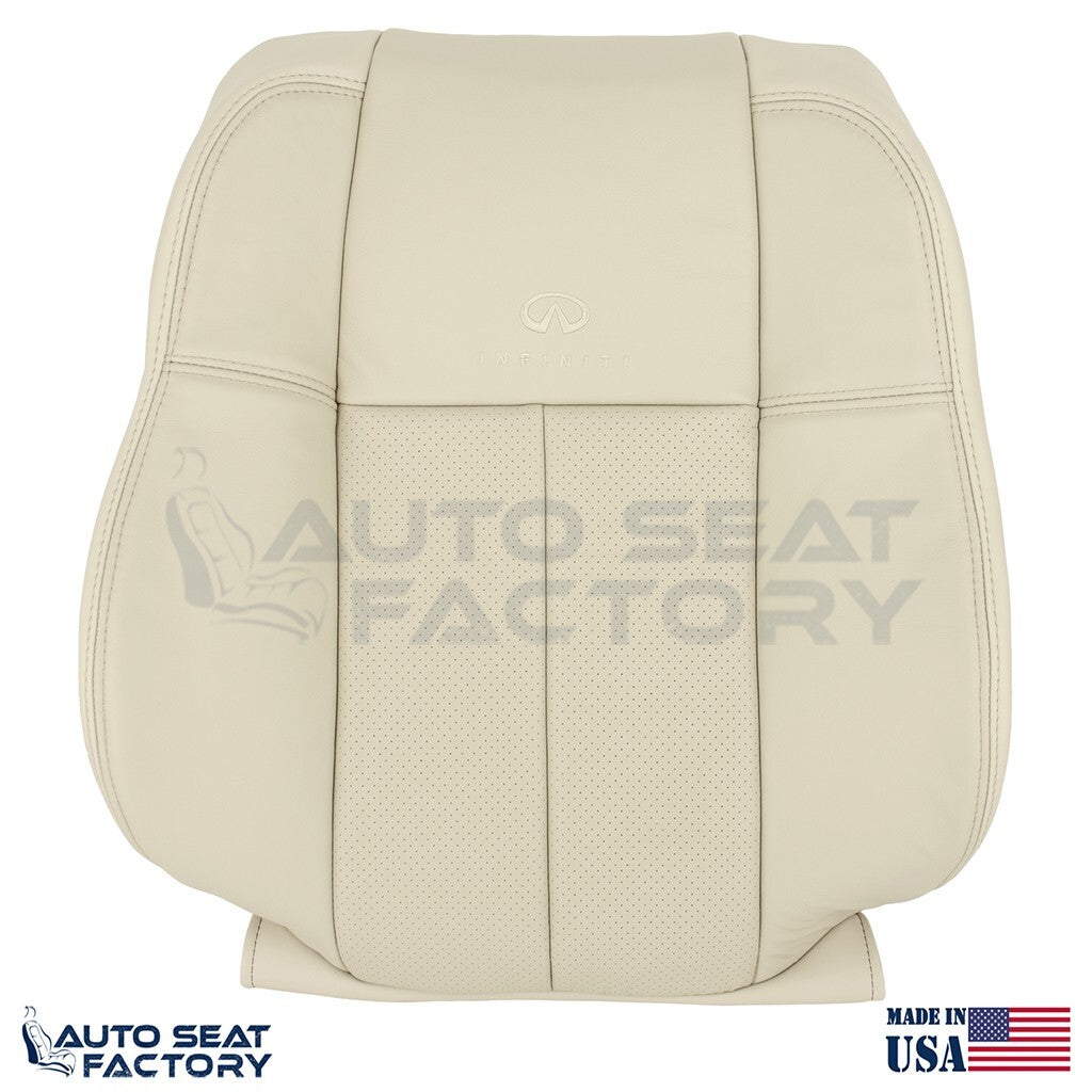 Replacement 2006 - 2010 Fits Infiniti M45 M35 Front Wheat Leather Covers, Perf.