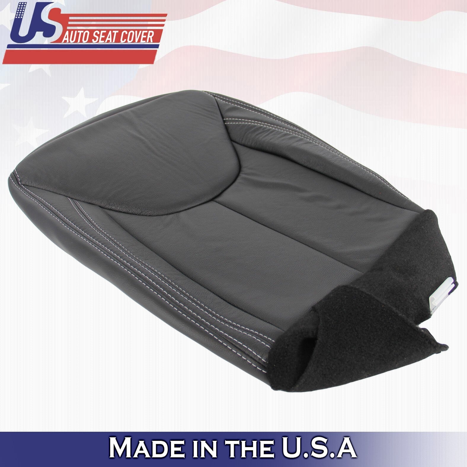 2011-2017 For Jeep Wrangler Rubicon Driver Bottom Leather Seat Cover Black