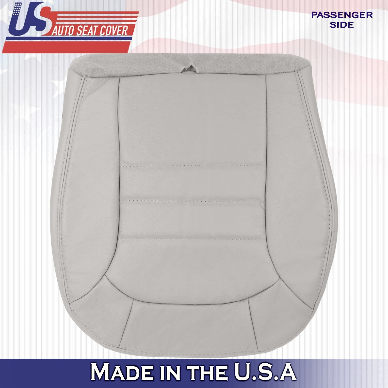 2002 to 2004 Fits Jeep Liberty Driver Passenger Bottom Leather Cover Light Taupe