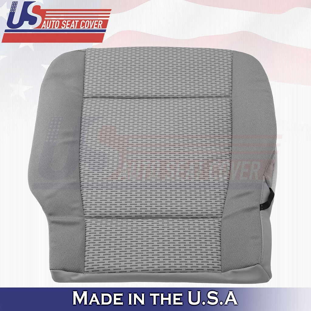 2013 to 2018 Fits Ford F150 XLT Driver Bottom Cloth Replacement Seat Cover Gray