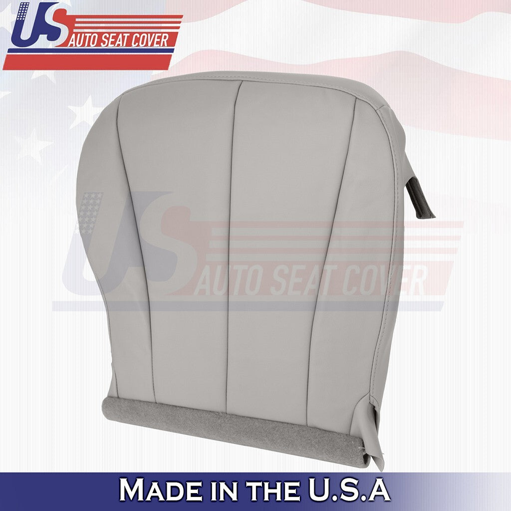 2007 to 2011 Fits Toyota Camry Passenger Bottom & Top Leather Seat Cover Gray