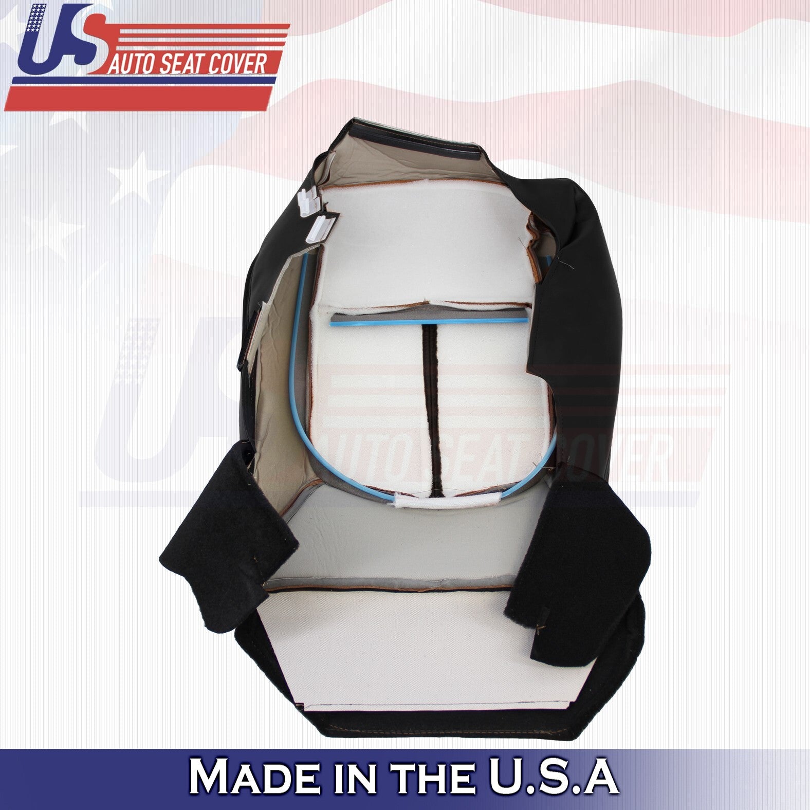 2013 to 2016 For Ford F250 F350 Platinum Passenger Bottom Leather Seat Cover BLK