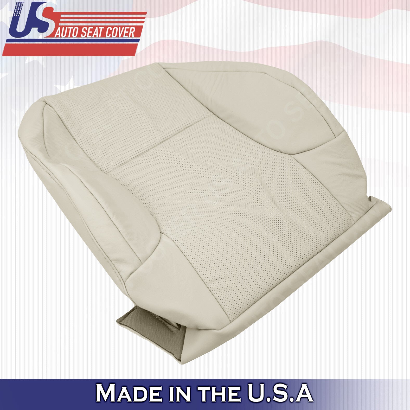 Driver Top Perforated Leather Seat Cover Light TAN FOR 2010 - 2017 Lexus GX460
