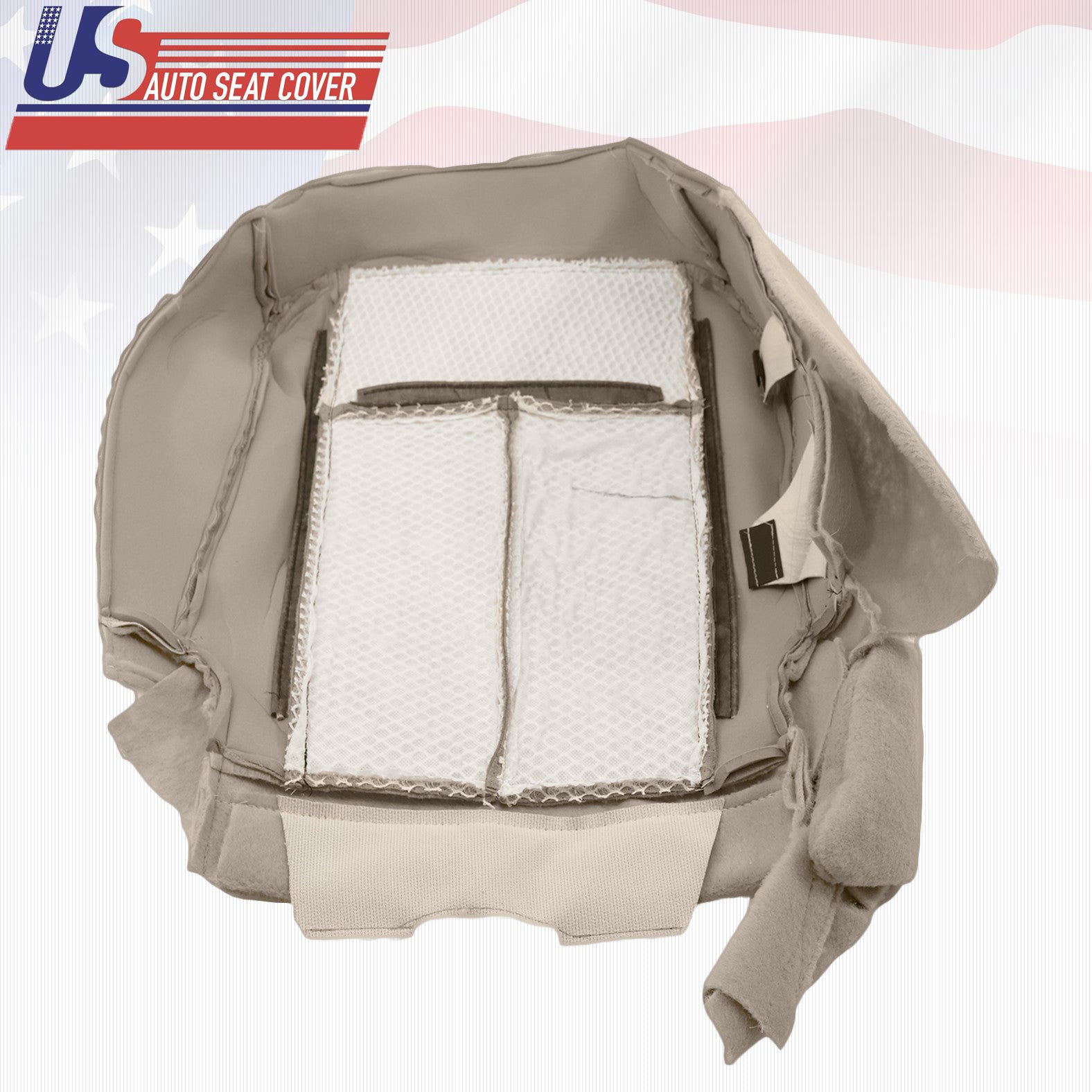 2011 2012 Ford Expedition Driver and Passenger Bottom Leather Seat Cover Gray