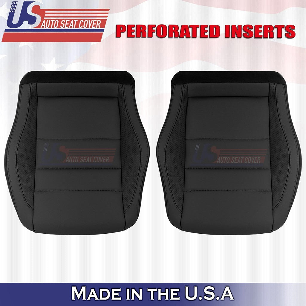 2010-2014 FITS Mercedes Benz E350 Convertible Front Bottoms Leather Cover Black