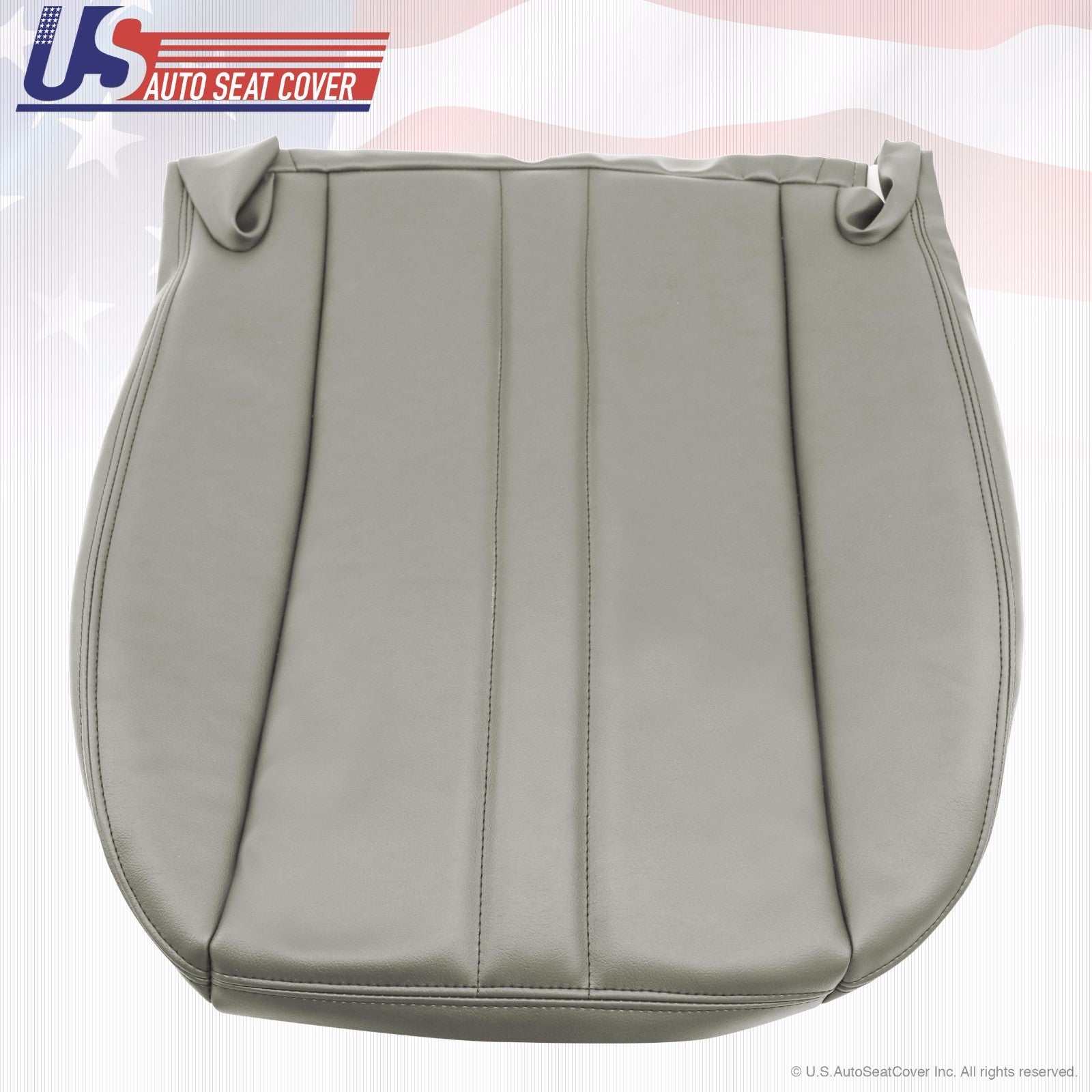 2003-2016 Chevy Express Van Driver Bottom Vinyl Seat Cover- Gray