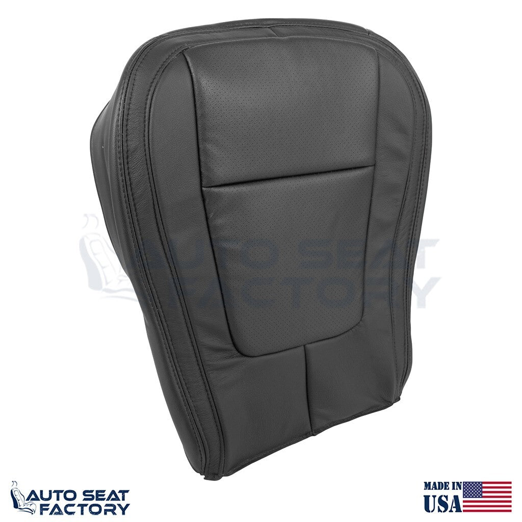 2009 - 2015 Fits Jaguar XF X2 RIGHT Bottom Black Vinyl Seat Cover, Perforated