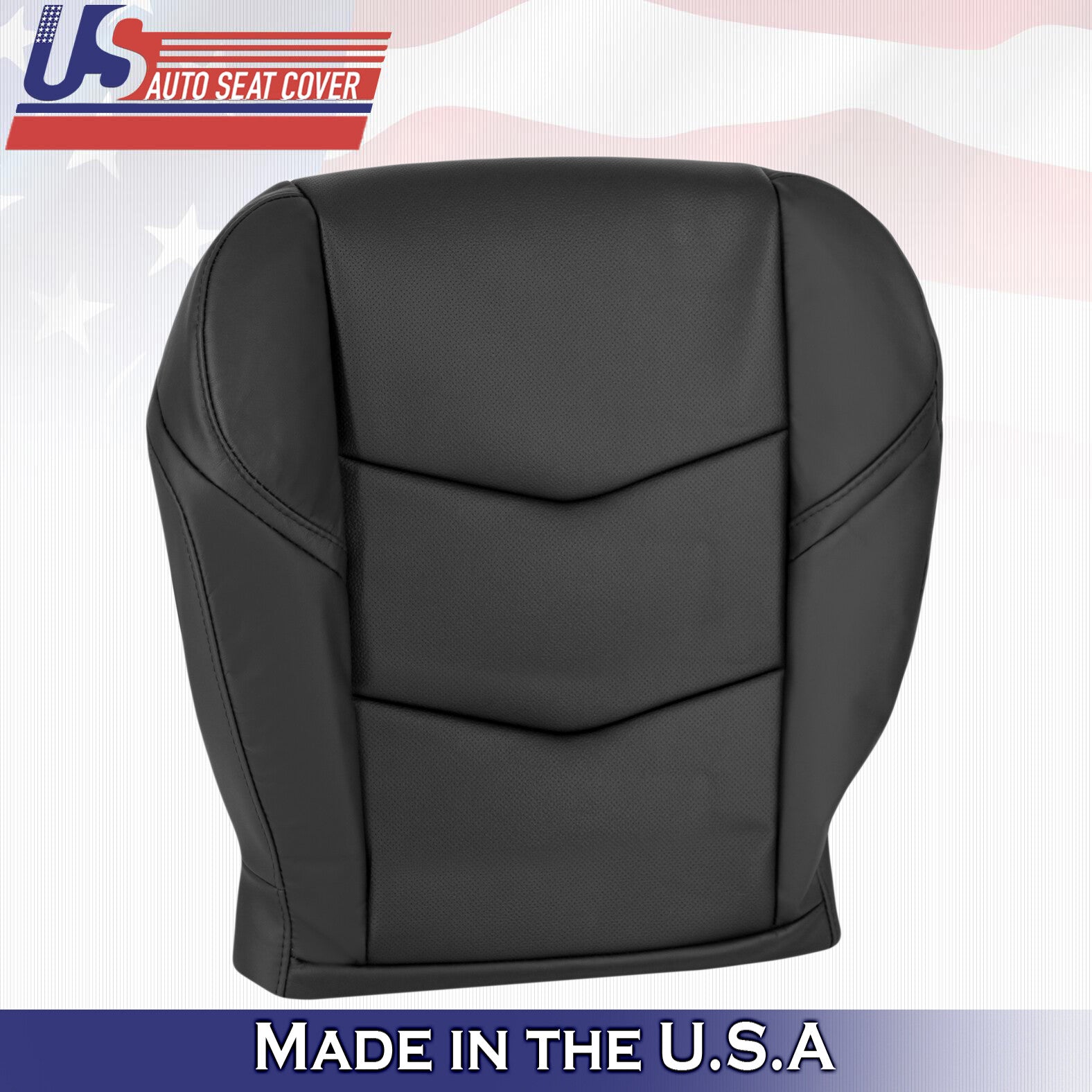 2015 to 2020 For Cadillac Escalade Driver Side Bottom Leather Seat Cover Black
