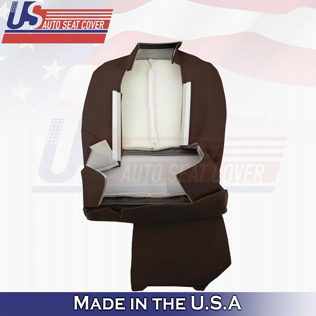 2015 to 2023 Fits Nissan Murano Driver & Passenger Bottoms Leather Cover Brown