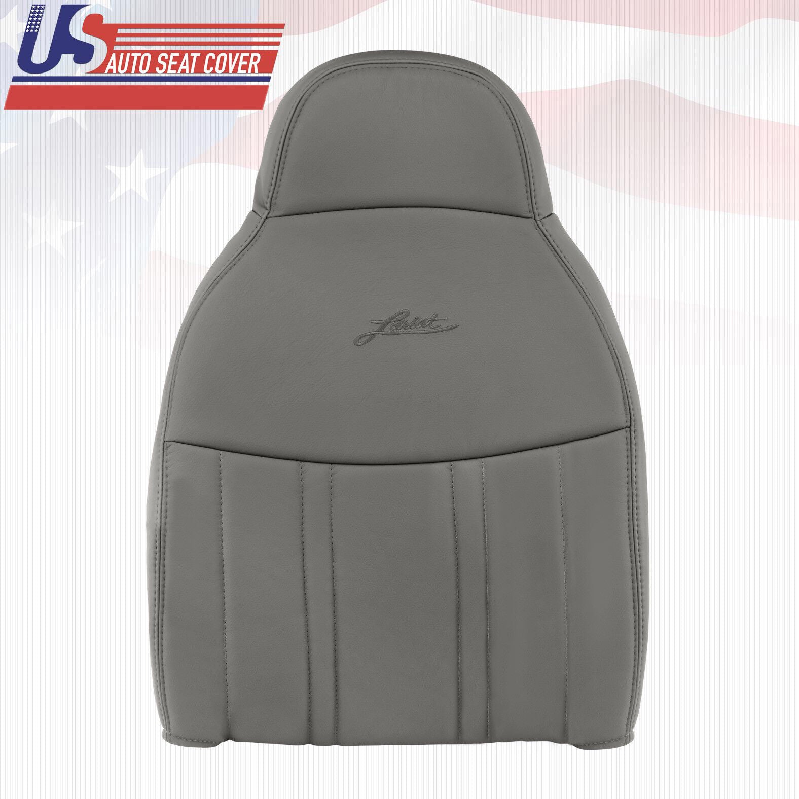 1997 1998 Ford F-150 Lariat Driver Upper Lean Back Leather Seat Med Graphite