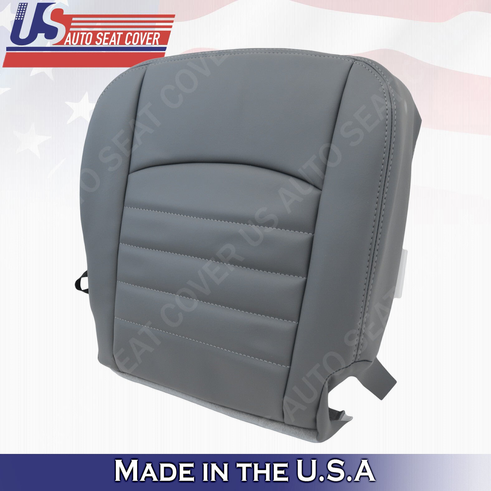 2016-2018 Fits Dodge Ram 2500 ST Base- BOTTOMS Vinyl Seat Cover Replacement Gray