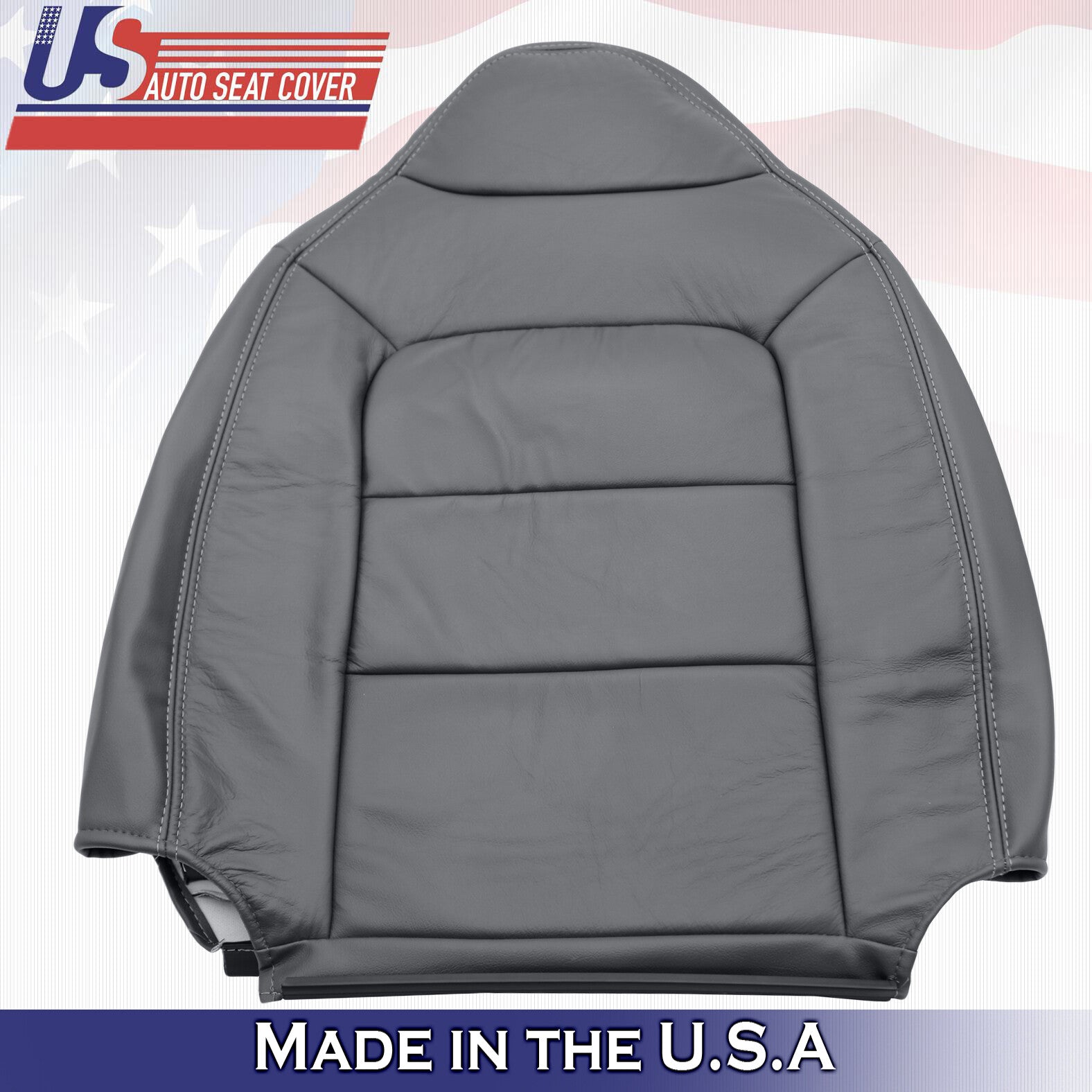 2001 2002 2003 Ford Explorer Sport Front Passenger Top Leather Seat Cover Gray