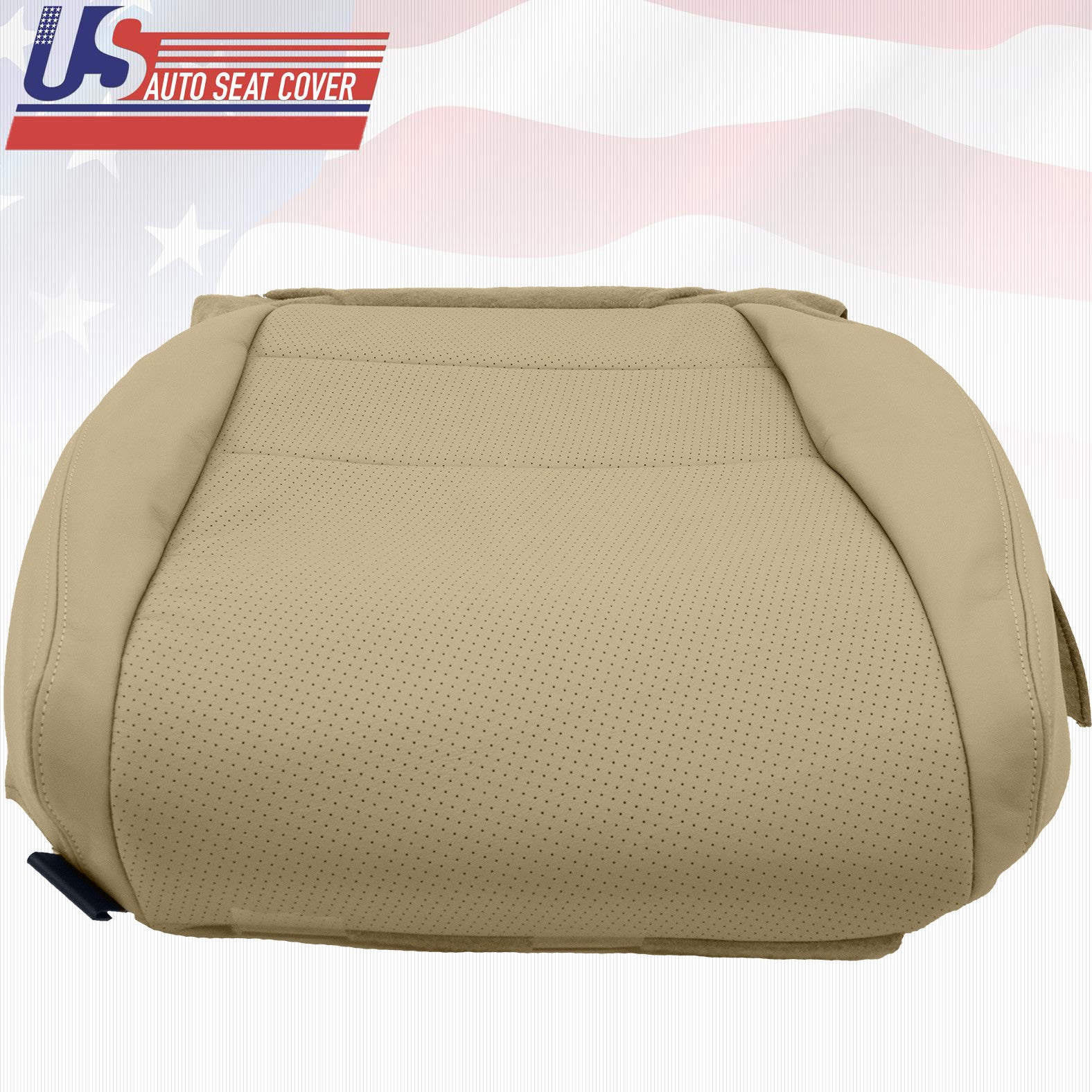 Fits 2007 Acura TL Driver Side Bottom Replacement Seat Cover Leather TAN