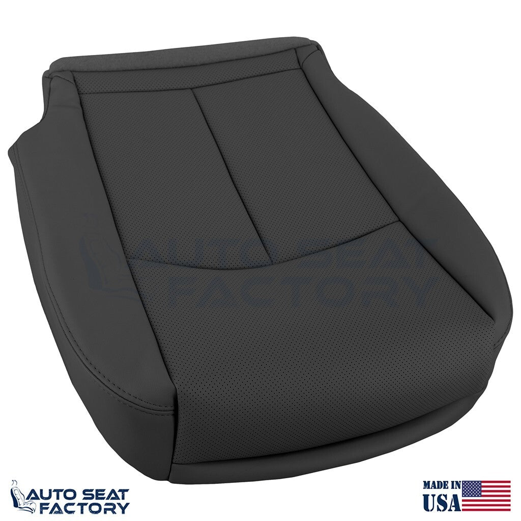 2014 -2020 Fits Infiniti Q50 PASSENGER Bottom Black Vinyl Seat Cover, PERFORATED