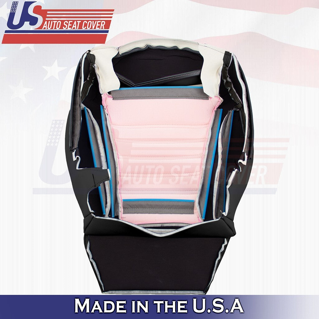 2015 2016 2017 2019 For Mercedes Benz C43 Driver Bottom Vinyl Seat Cover Black