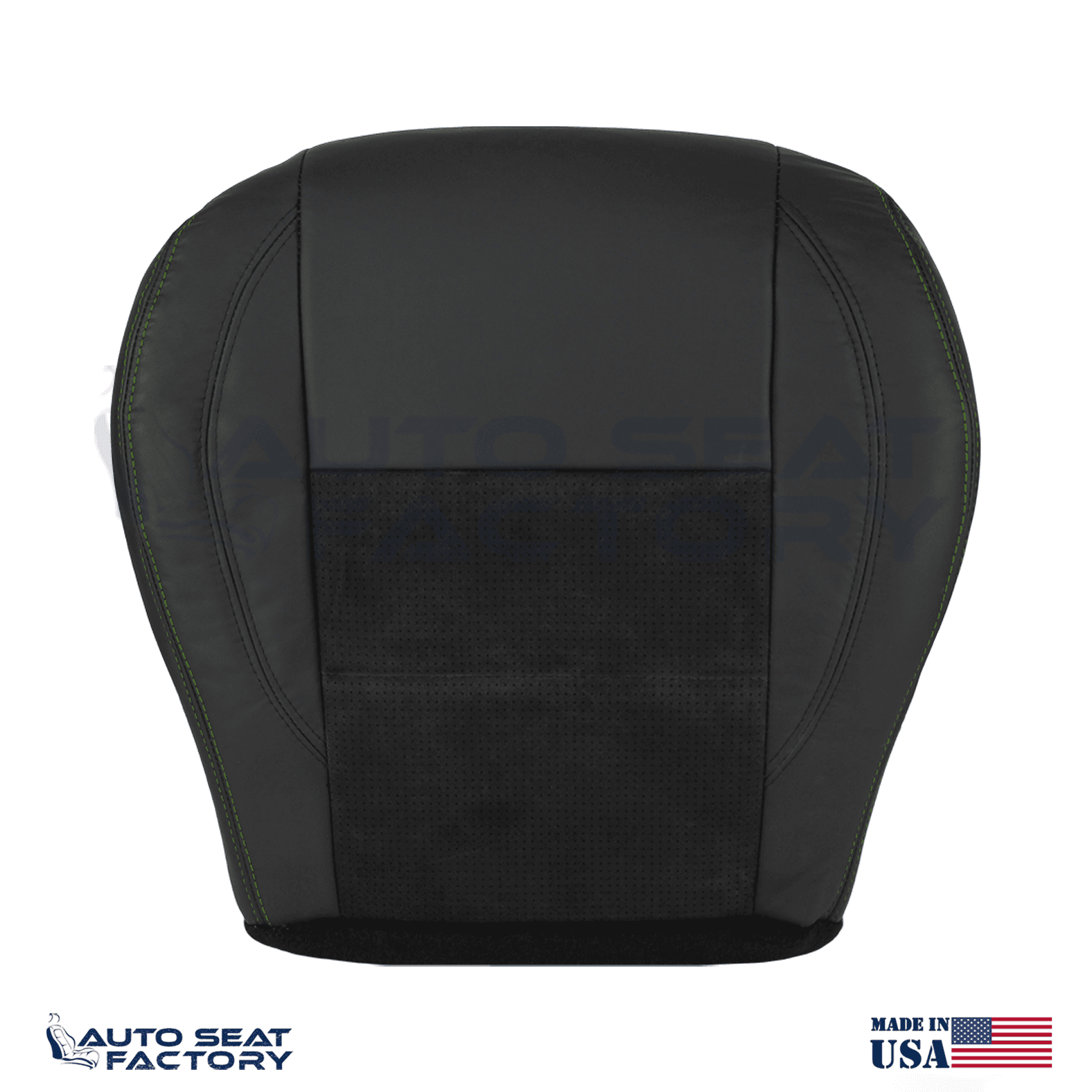 Replacement Black Seat Cover Fits 2006 - 2010 Dodge Charger RT Front Bottoms