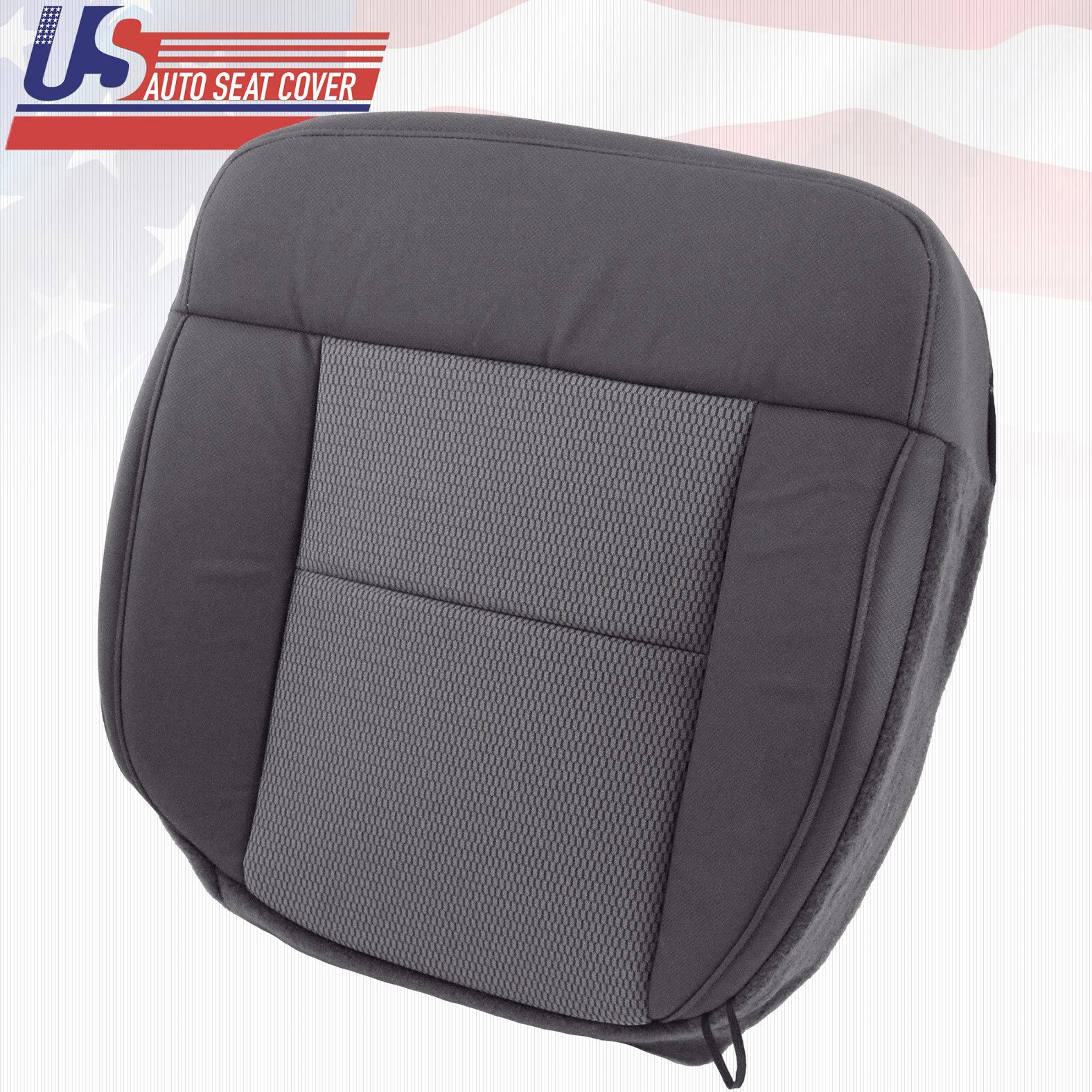 2004 - 2006 Ford F150 Front Driver Bottom Replacement Cloth Seat Cover Dark Gray