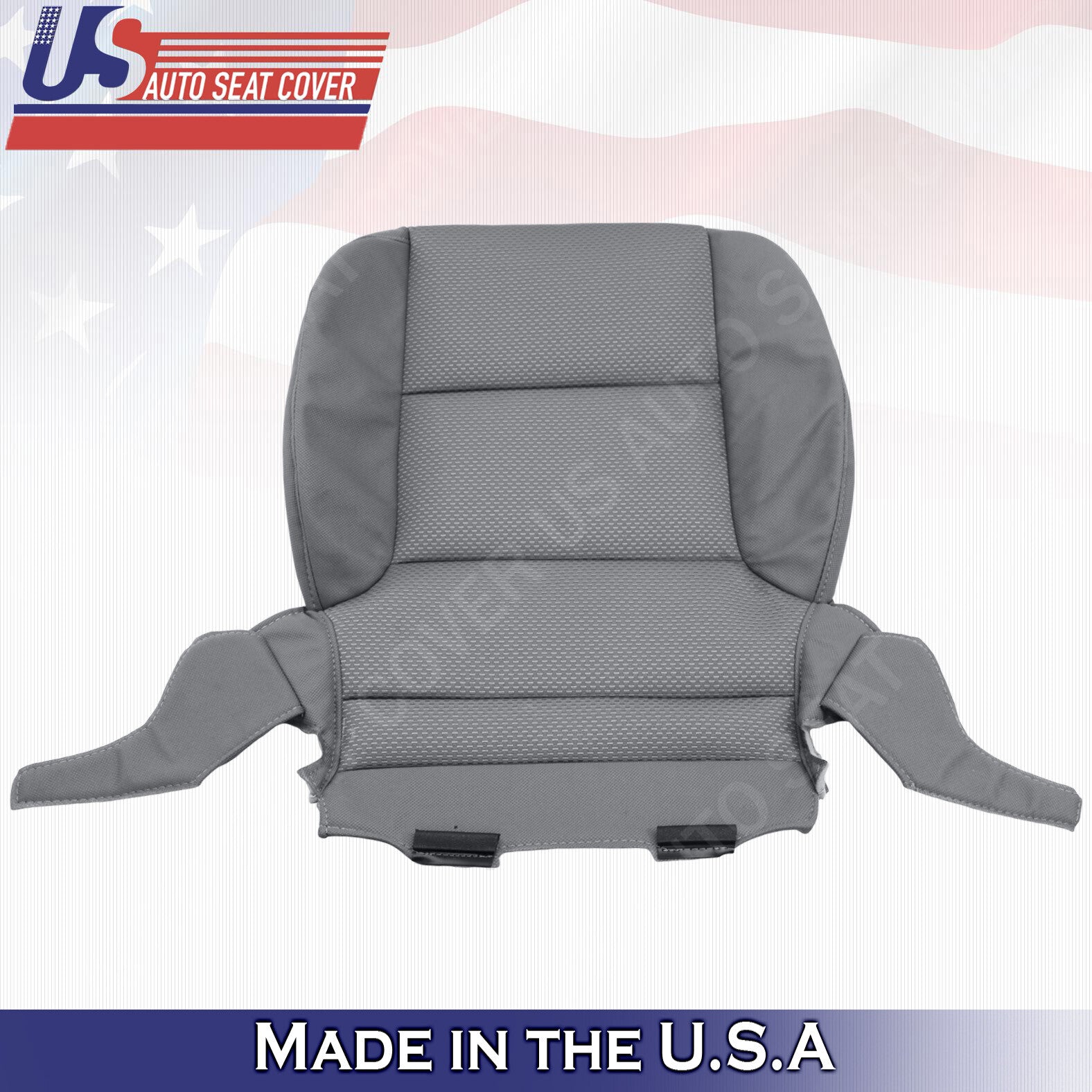 2014-2018 Chevy Silverado DRIVER Bottom Cloth Seat Cover Dark Ash Gray