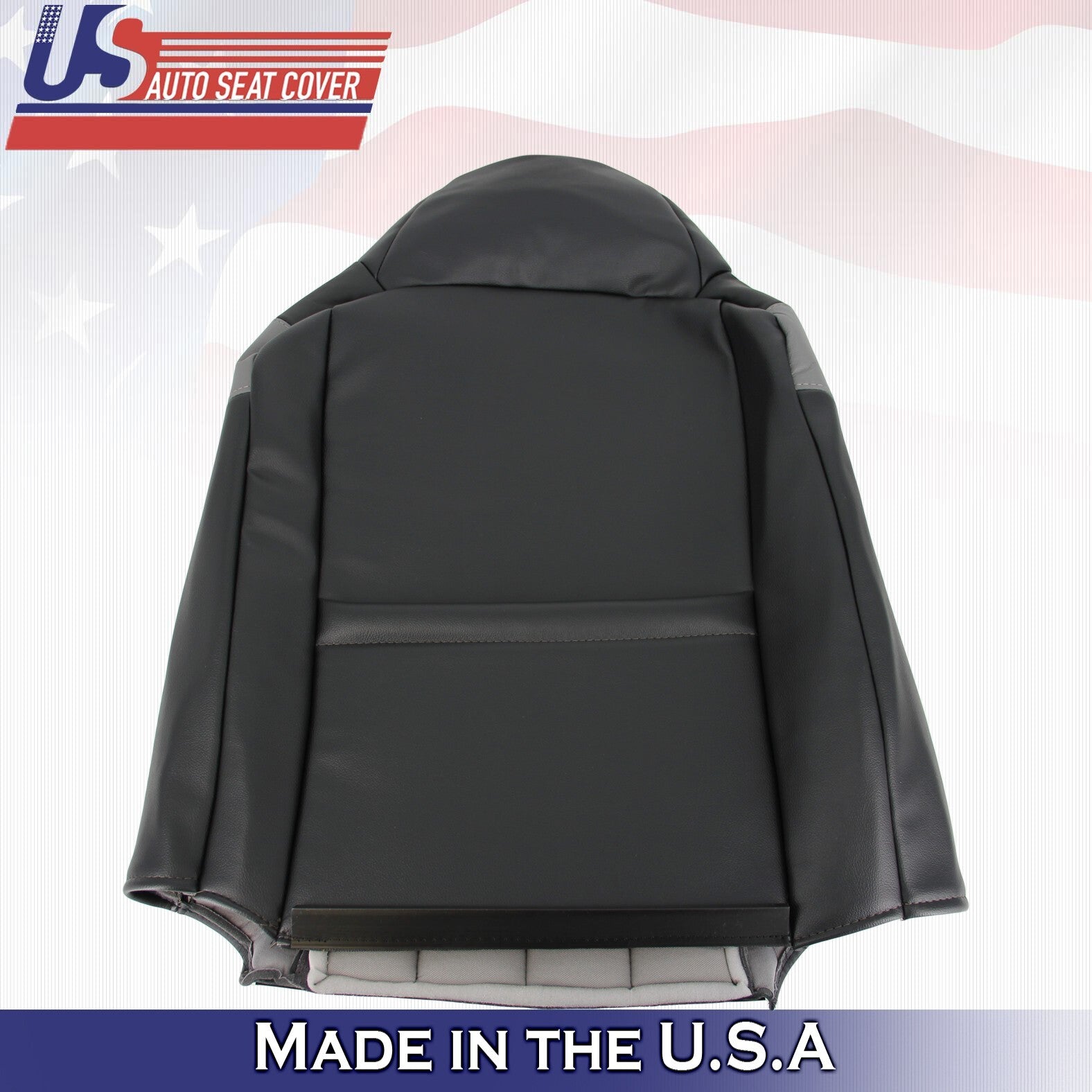 2005 For Ford F250 F350 Harley Davidson Driver Top & Bottom Leather Covers Black