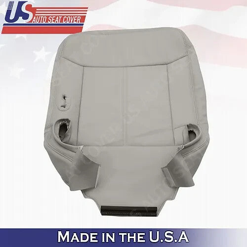 2003 to 2011 Fits Lincoln Town Car Driver Bottom Leather Seat Cover Gray