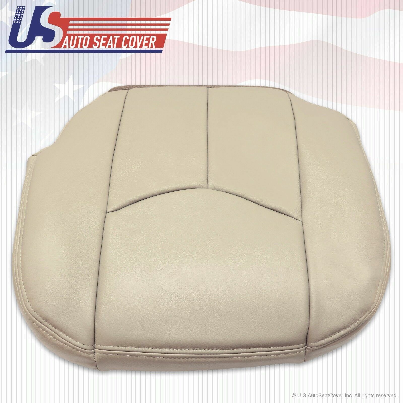 2003 04 05 2006 Tahoe Suburban Yukon Driver Bottom Leather Seat Cover Shale-Tan