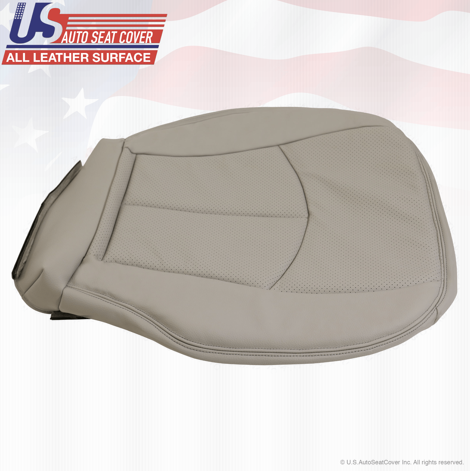 2004 - 2009 Mercedes-Benz E320 Driver-Passenger Bottom Seat Cover Leather Gray