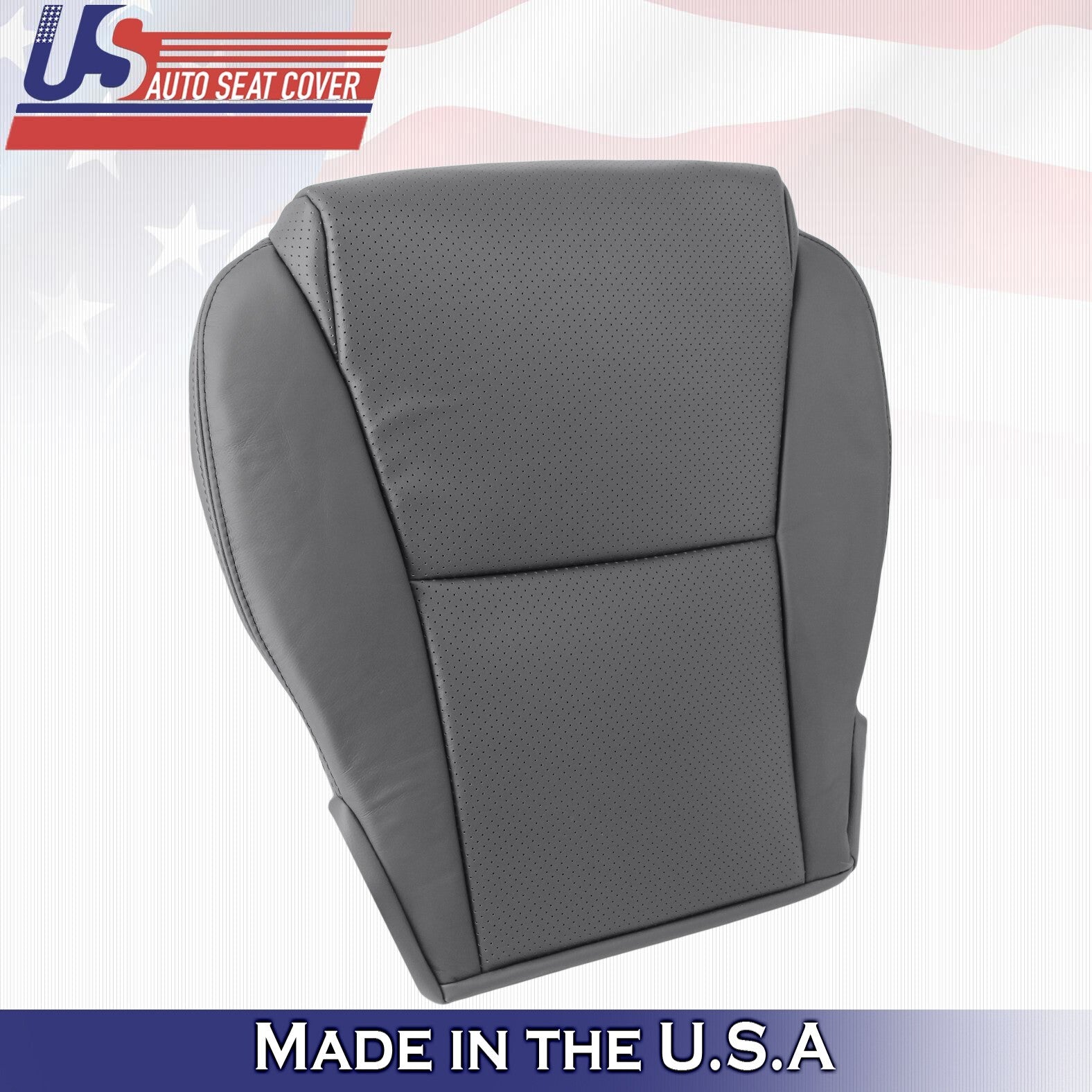 2005 For Toyota Solara Convertible Front Driver Bottom Leather Seat Cover Gray