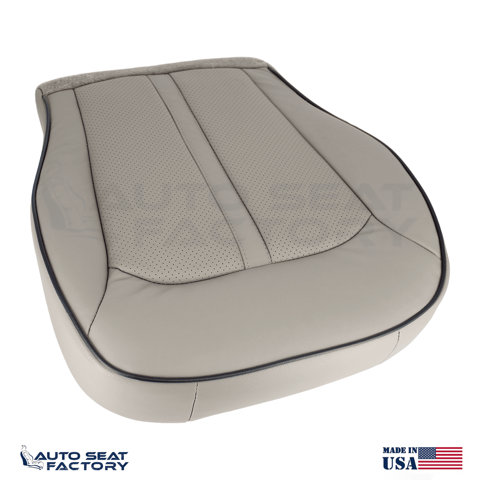 2011 - 2015 Lincoln MKX Perf PASSENGER Bottom Med Light Stone Leather Seat Cover