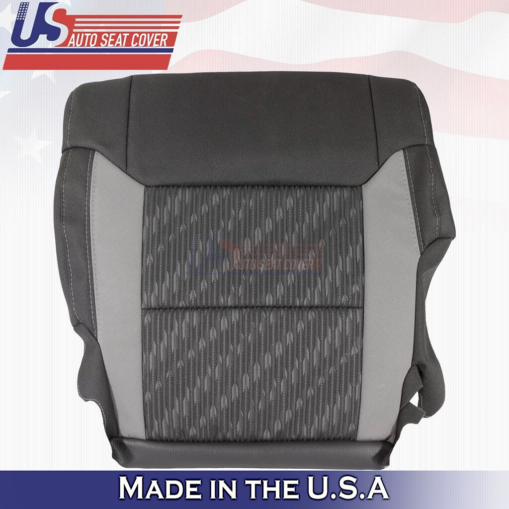 2014 2015 2016 2017 Fits Toyota Tundra Driver Bottom Top Cloth Seat Cover BLACK