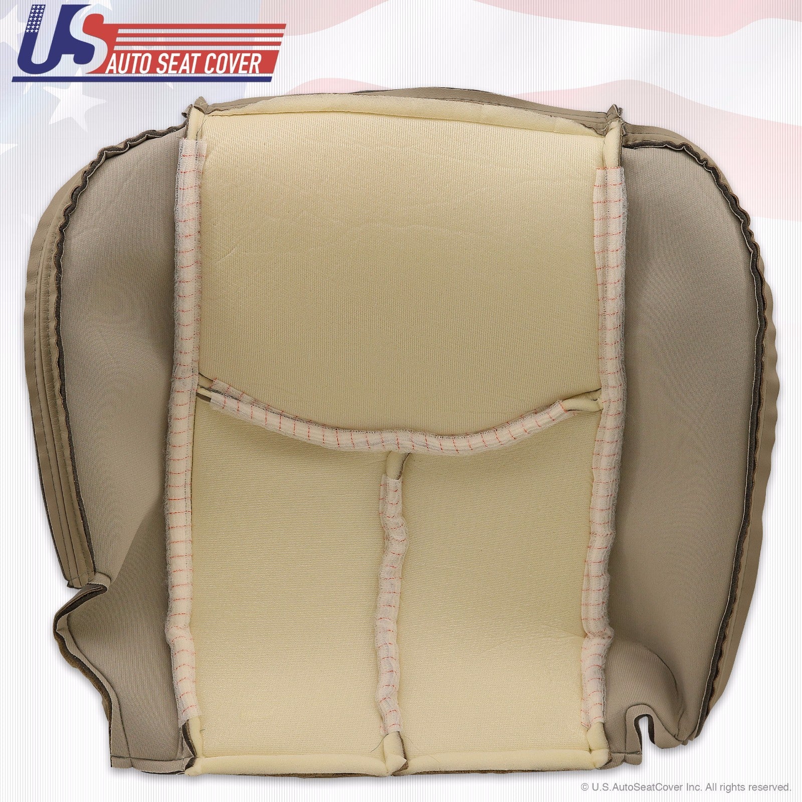 2003-2006 Cadllac Escalade Driver Bottom Leather Seat Cover and Foam Cushion Tan