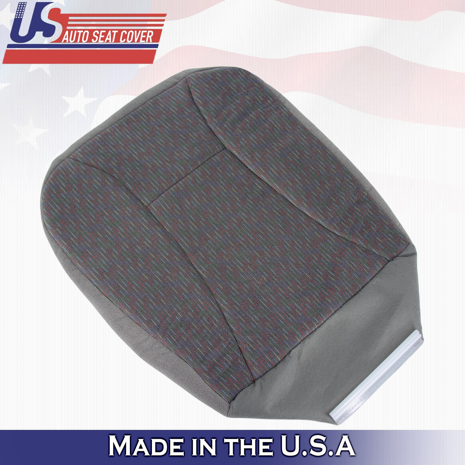For 1992 -1996 Ford Bronco XLT Front Passenger Side Bottom Cloth Seat Cover Gray