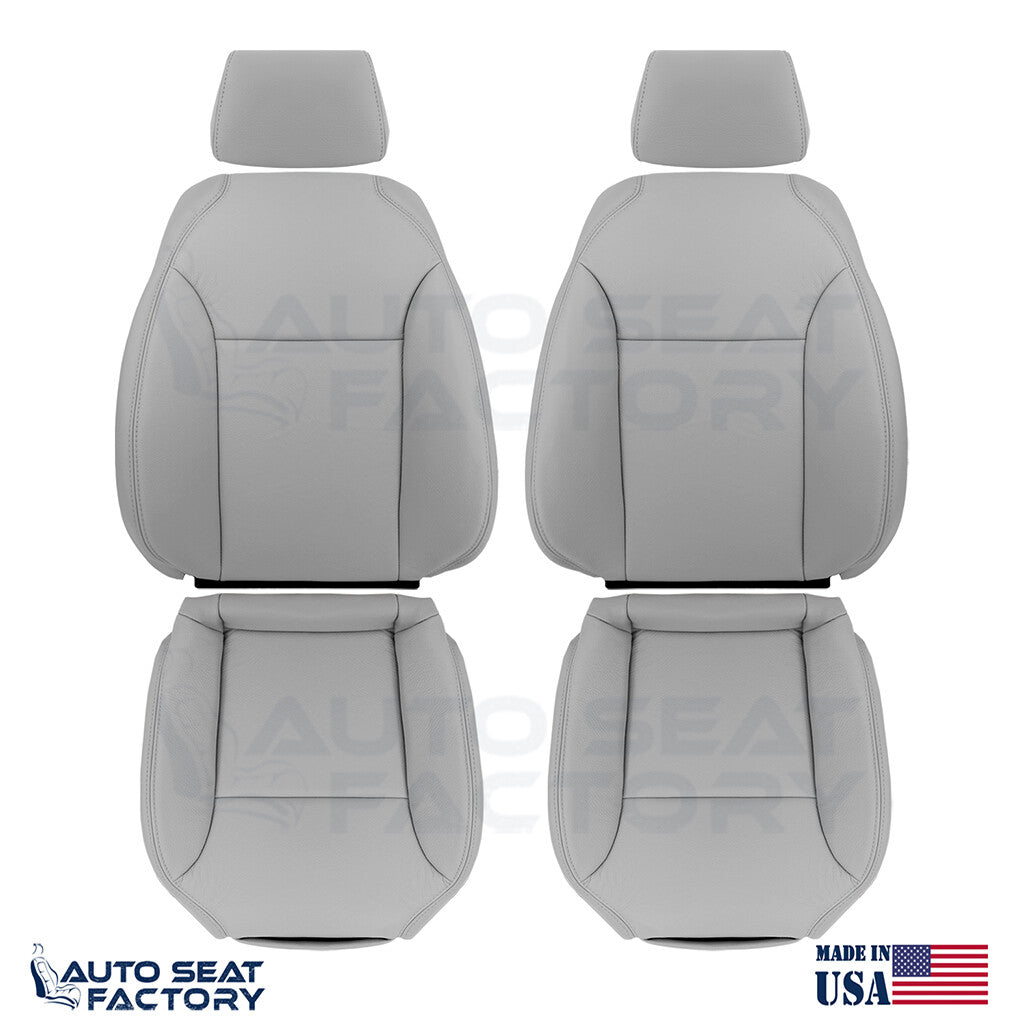 Replacement Fits 2004 - 2009 Saab 9-3 Driver Passenger Gray Vinyl Seat Covers