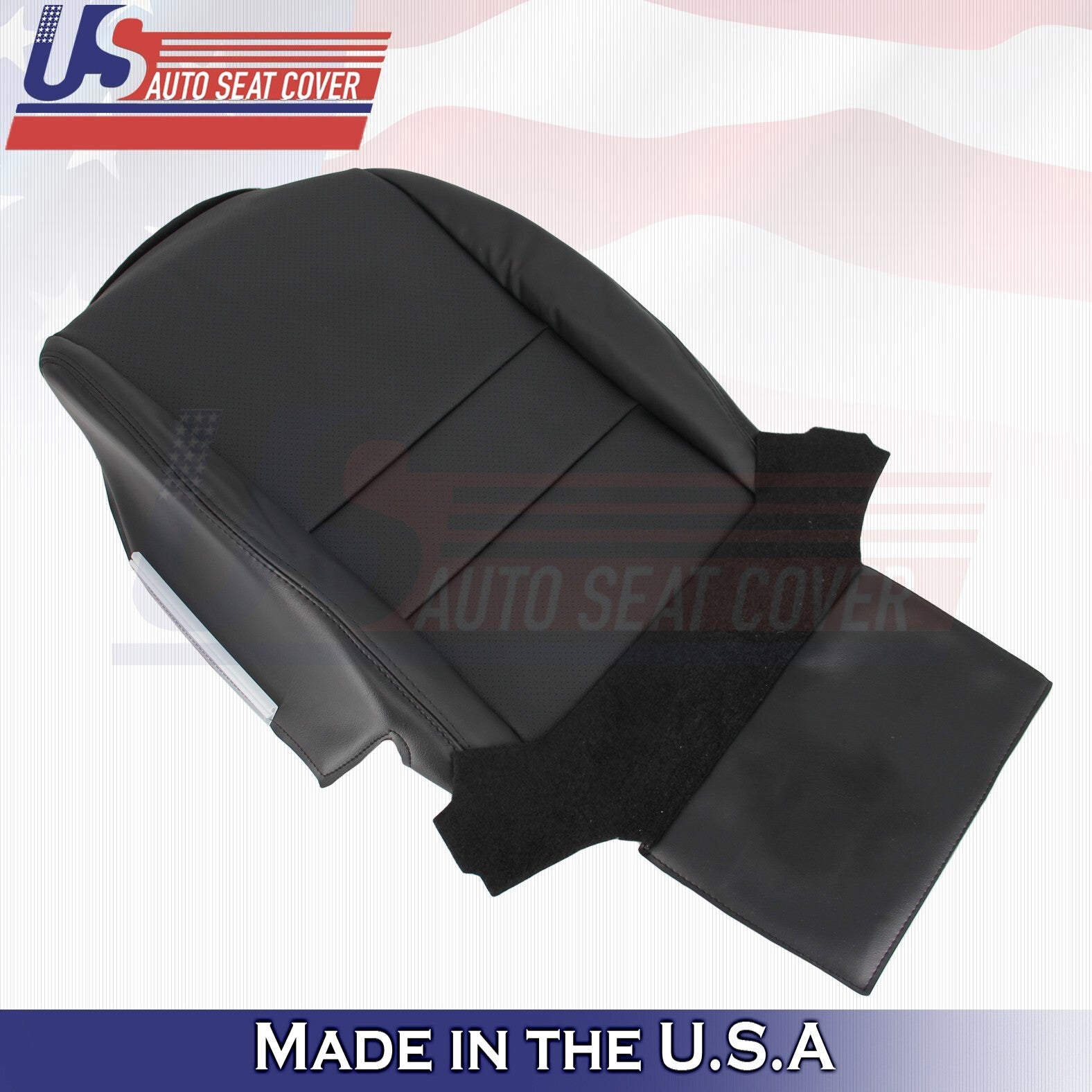 2004 to 2008 For Acura TSX Driver Bottom & Top Perforated Leather Covers Black