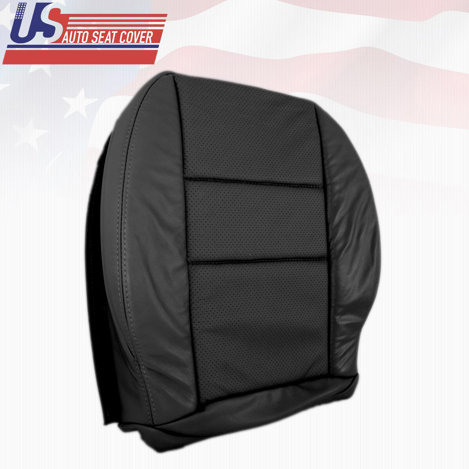 Fits 2008 TO 2014 Mercedes Benz C350 Passenger Bottom Leather Seat Cover Black