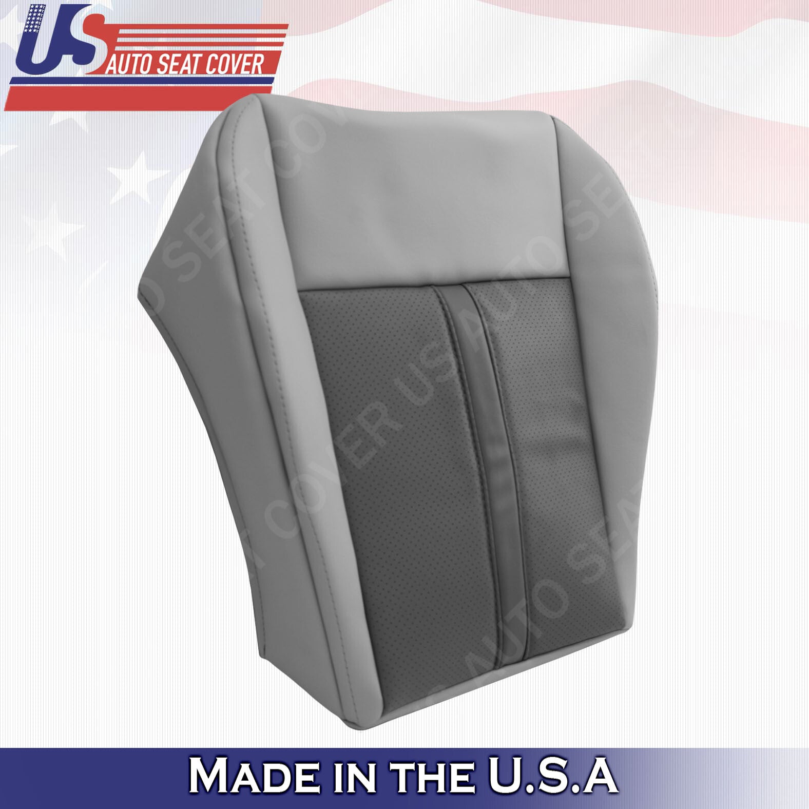 2005 2006 2007 For Jeep Grand Cherokee Passenger Bottom Leather Cover 2Tone Gray