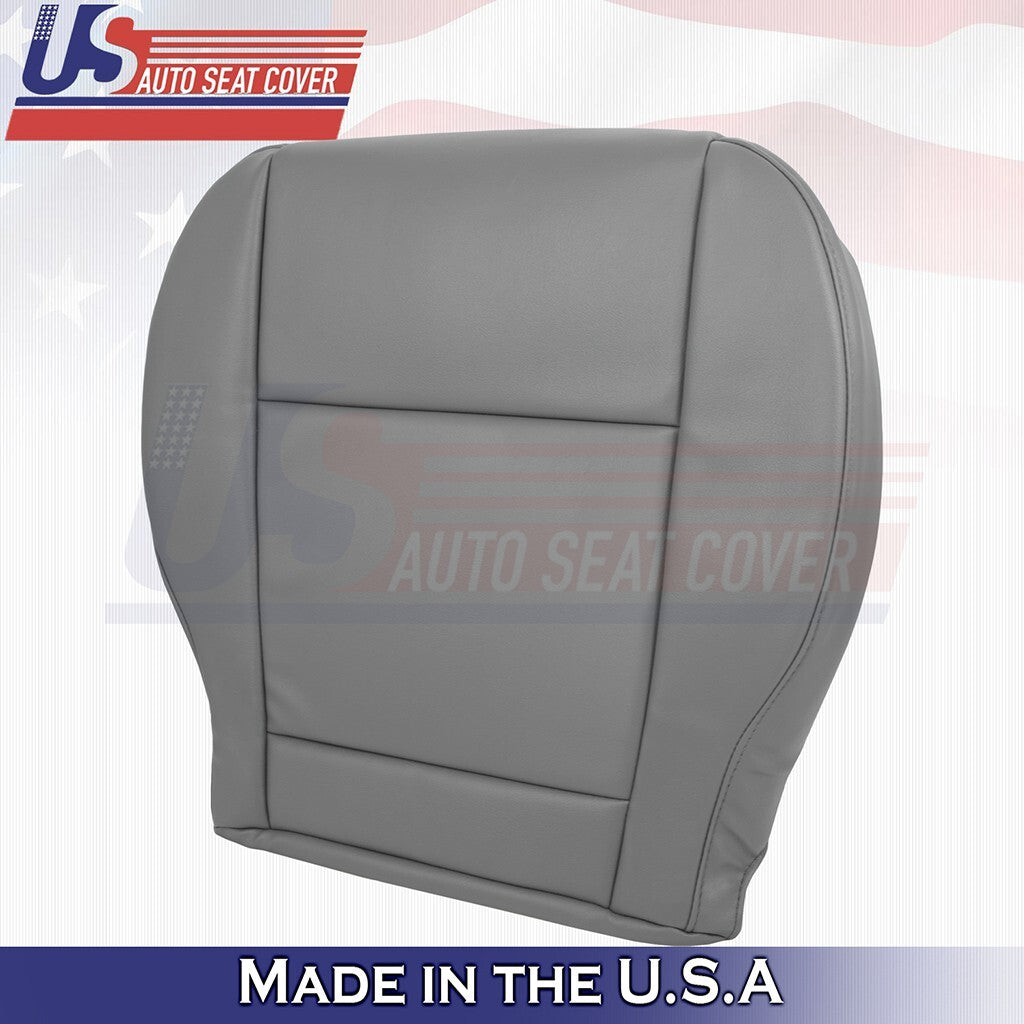 2015 to 2020 Fits Ford Transit 250 350 Van Driver Bottom Vinyl Seat Cover Gray