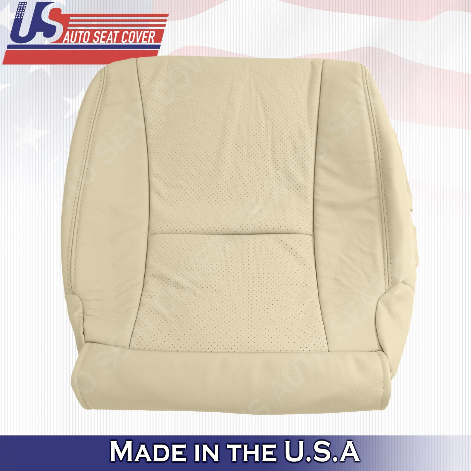 Passenger Bottom Perforated Leather Cover TAN For 2007 2008 2009 Lexus LS460