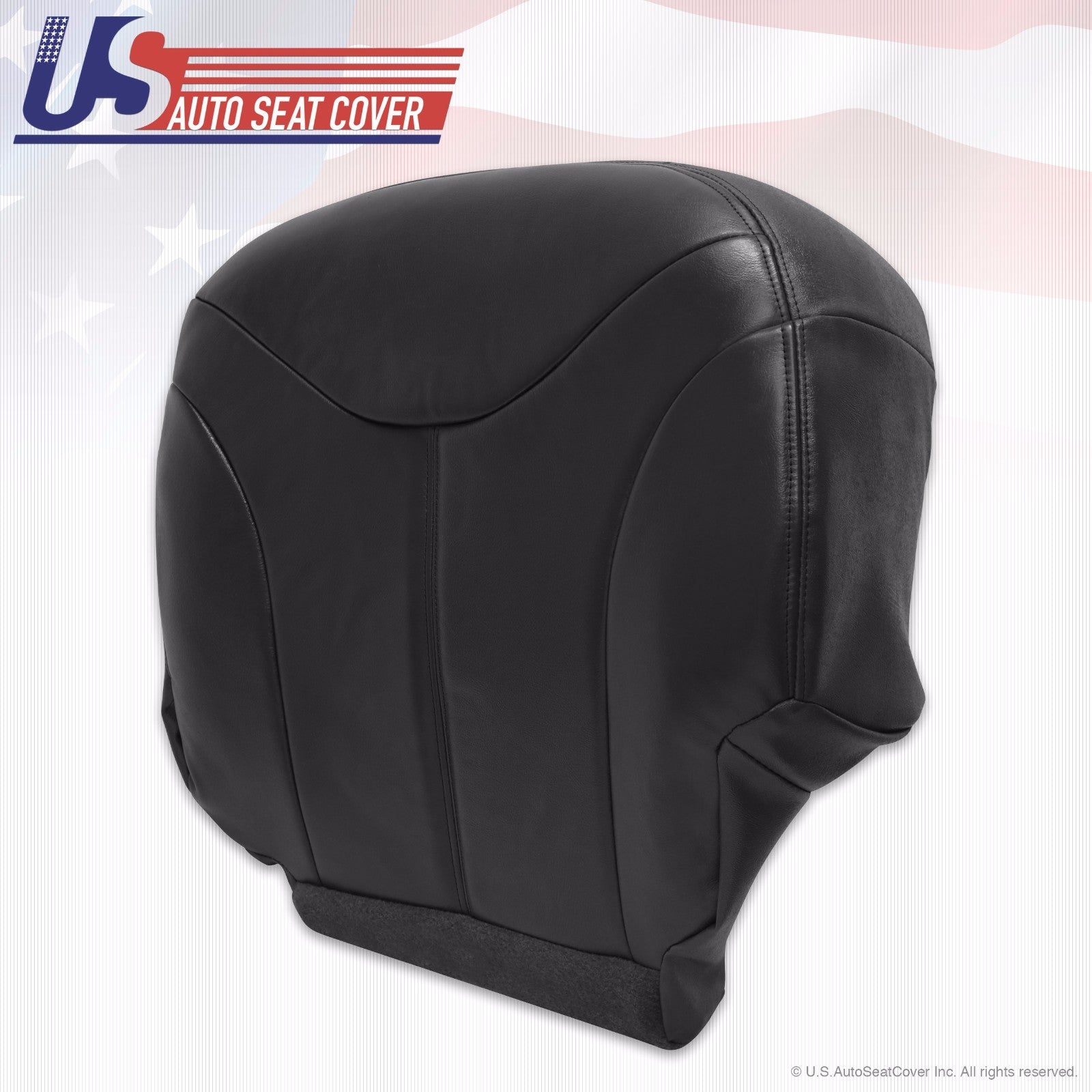 2001 2002 GMC Sierra 3500 Driver Bottom Replacement Leather Seat Cover Dark Gray