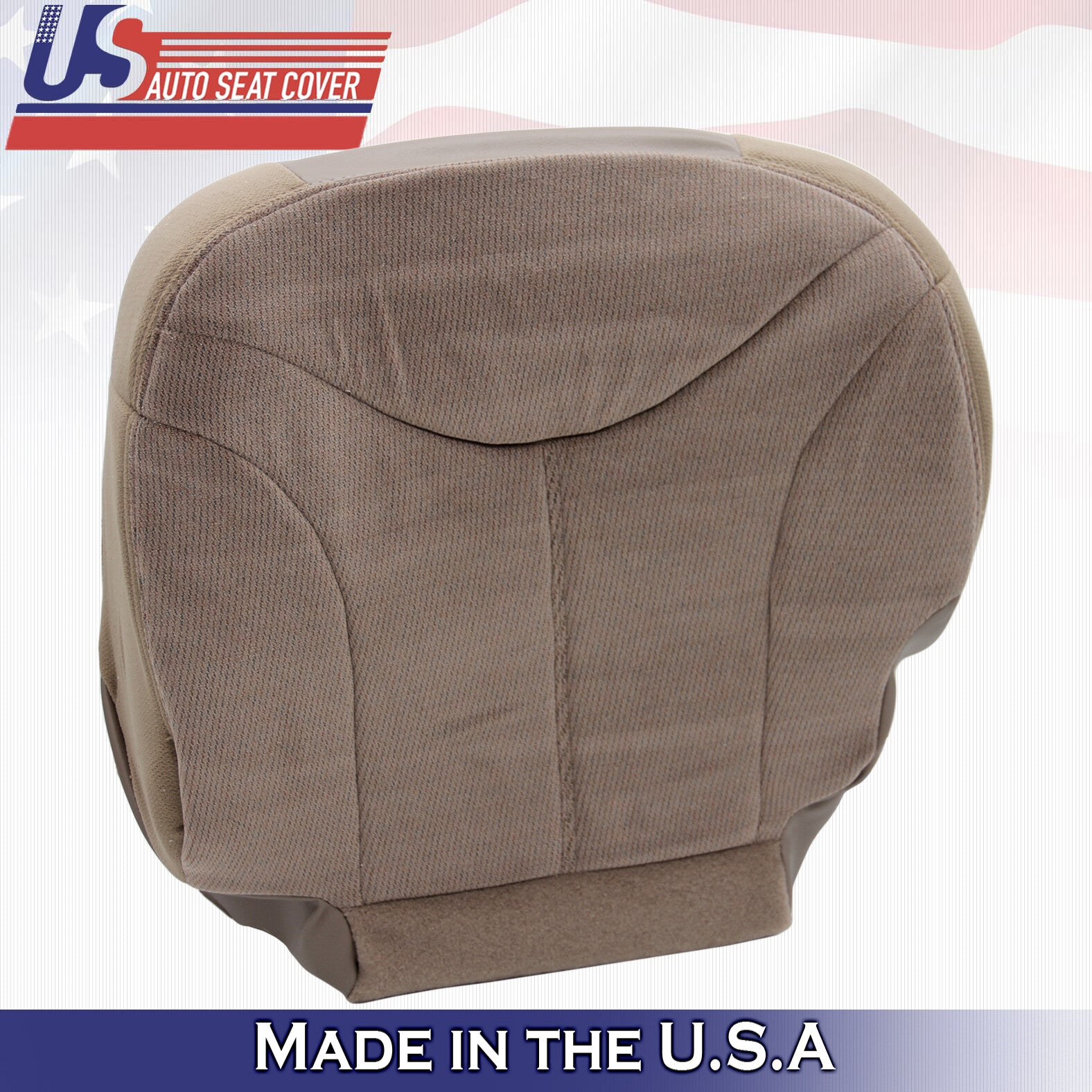 1999 For GMC Sierra 1500 2500 3500 SLT SLE Driver Bottom Cloth Seat Cover Tan
