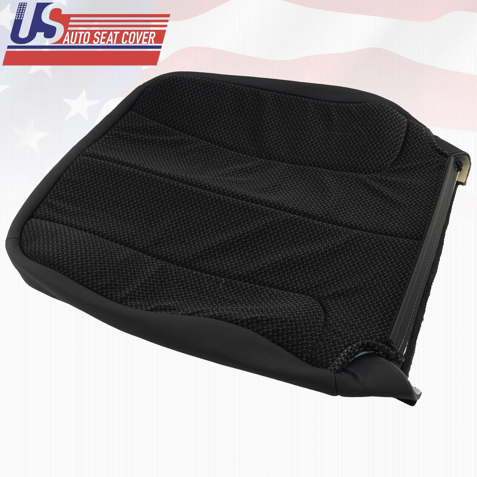 2002-2005 For Dodge Ram 1500 SLT Passenger Lean Back Cloth Seat Cover Dark Gray