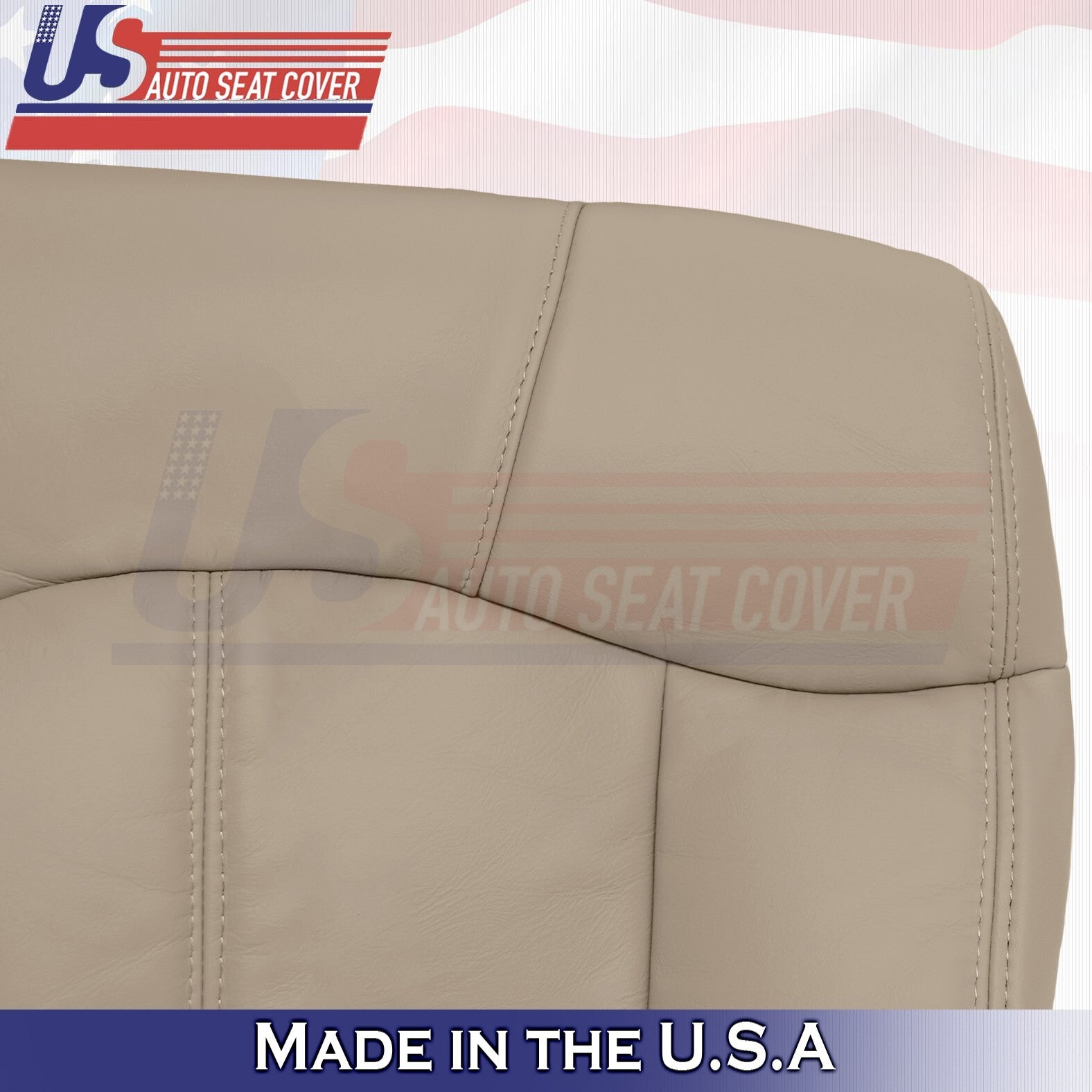 1999 to 2002 For Chevy Tahoe Rear Driver Top &Center Console Leather Cover Tan