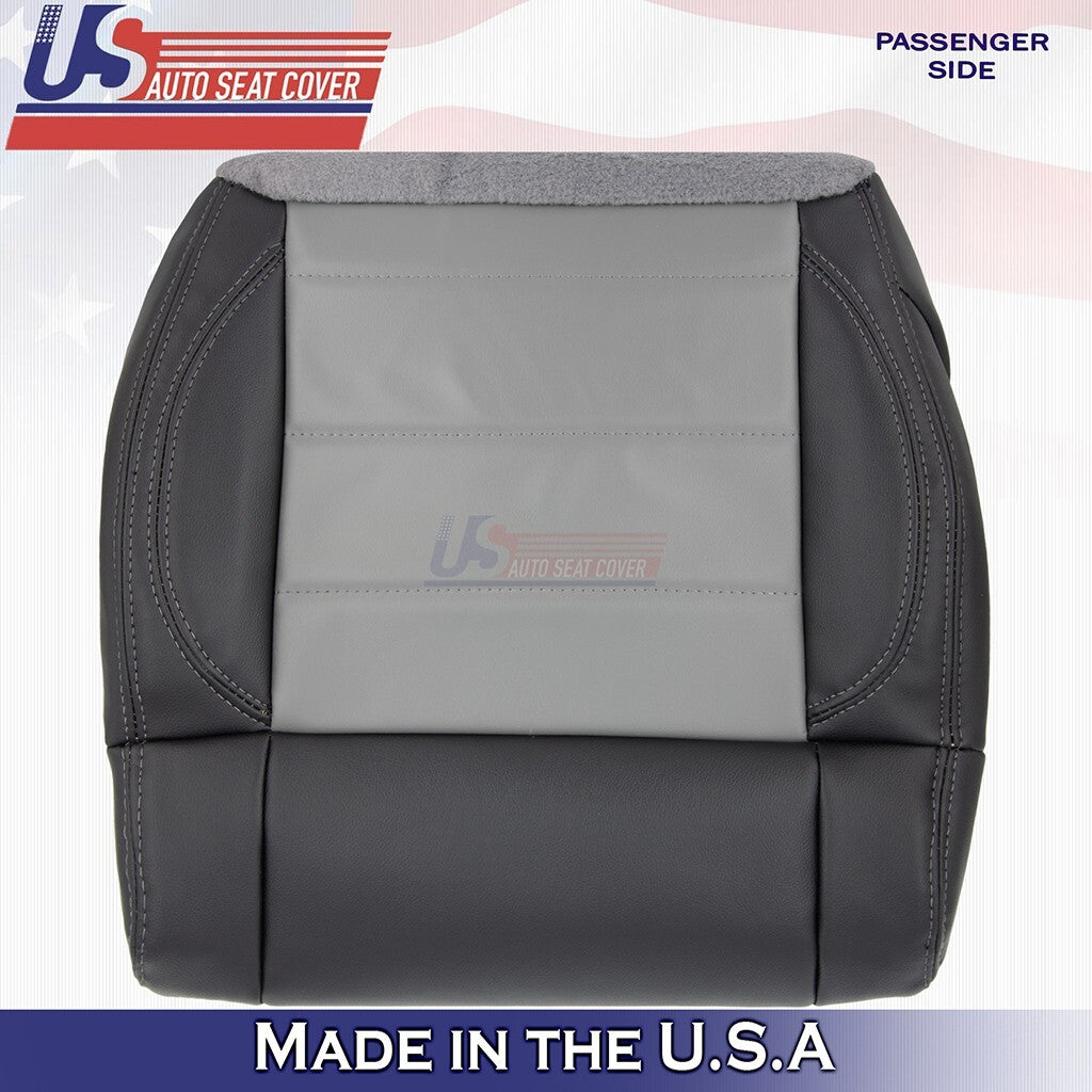 2007 For Jeep Wrangler Passenger Bottom Synthetic Leather Cover Dk/Md Slate Gray