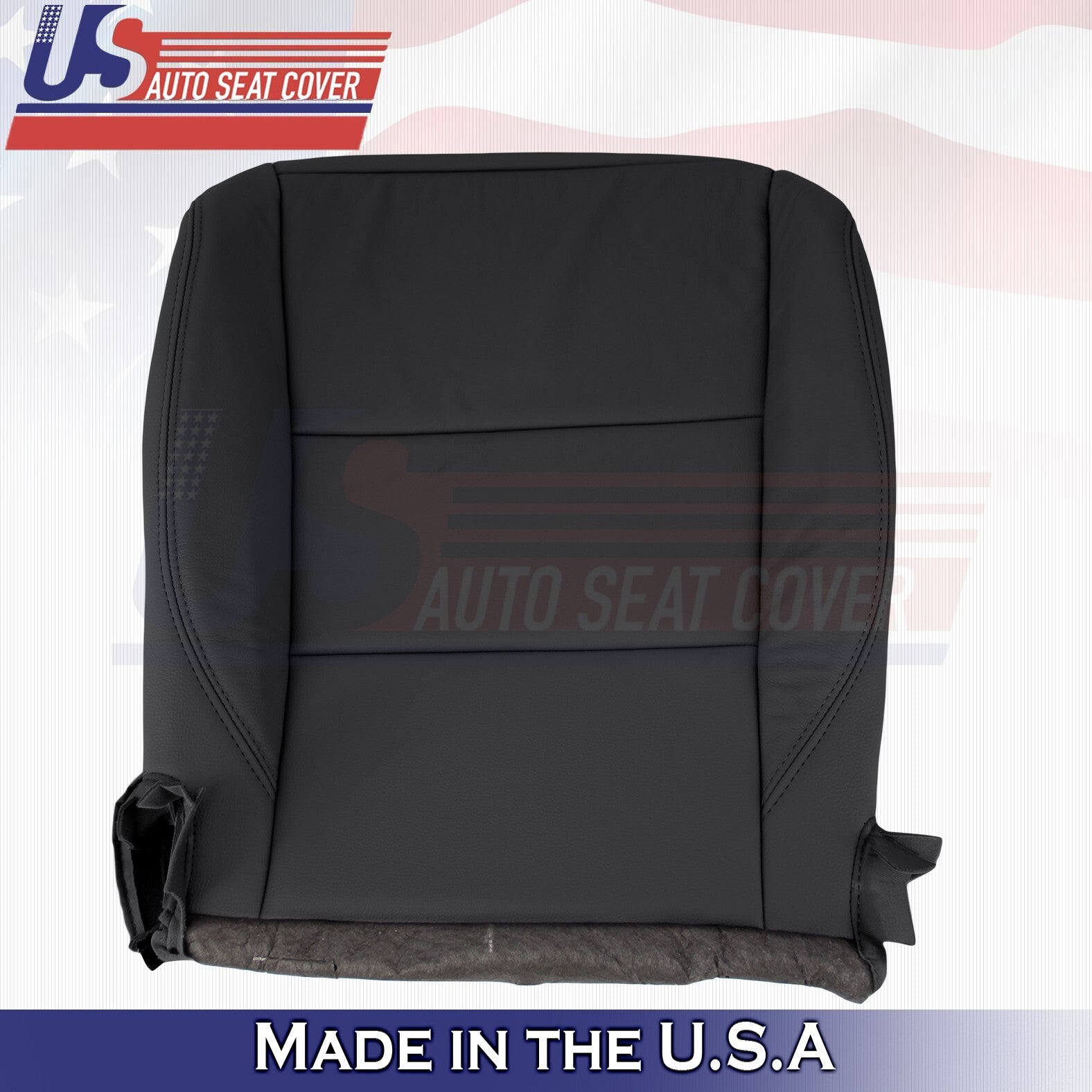 2017 to 2020 Fits Toyota Sienna Driver Bottom Leather Seat Cover Black