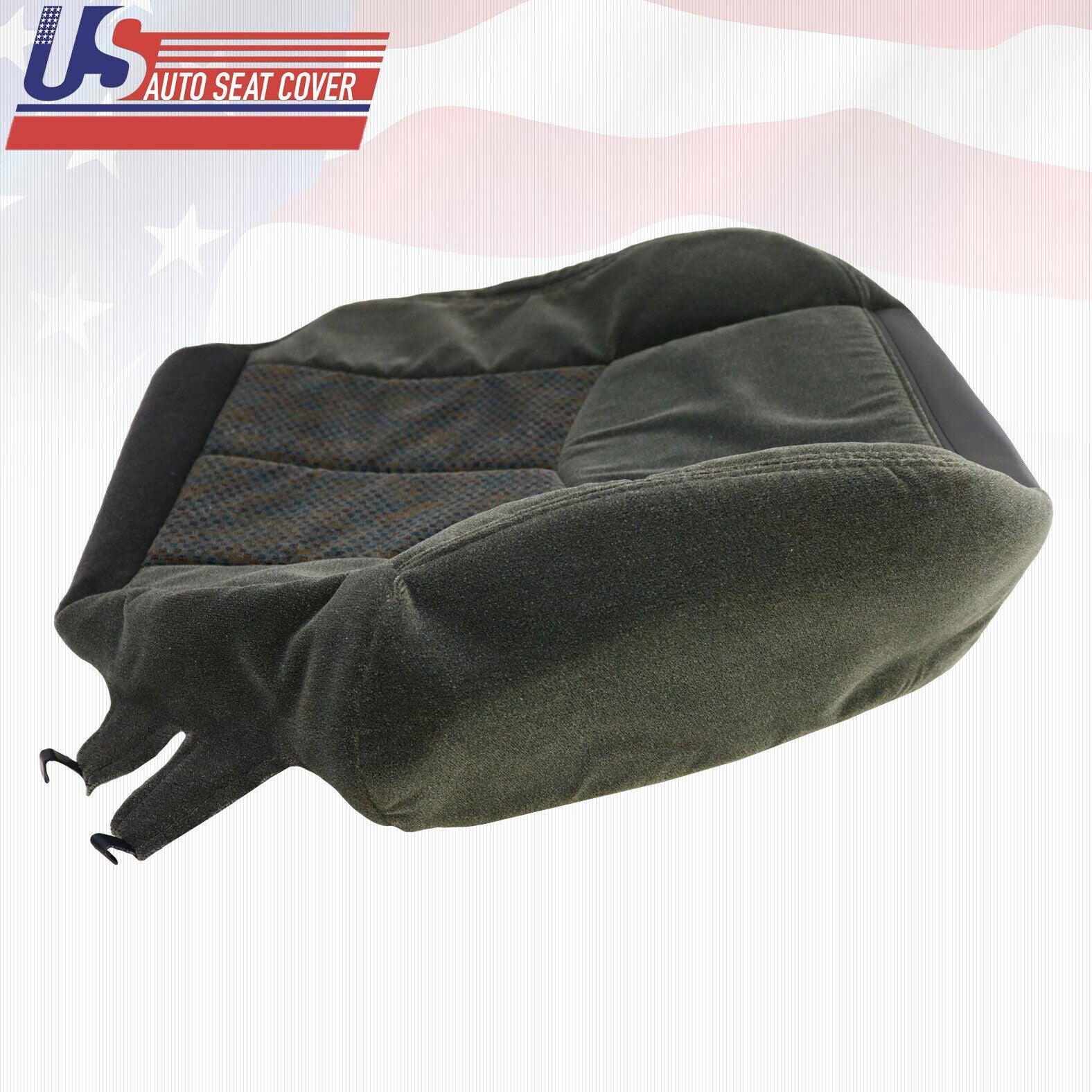 2003 For Chevy Silverado 1500 2500 Driver Top Bottom Armrest Cloth Covers Gray