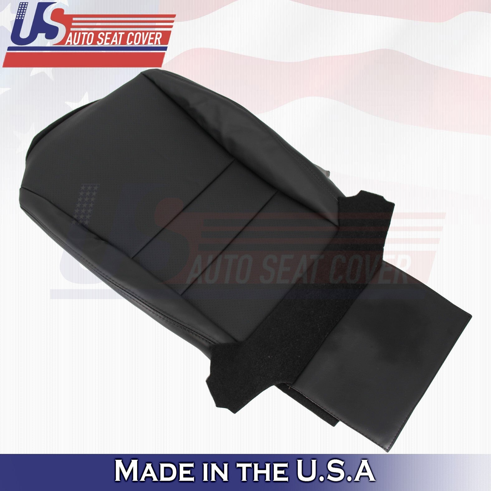 2004 -2008 For Acura TSX Driver & Passenger Bottom Perf Leather Covers BLK