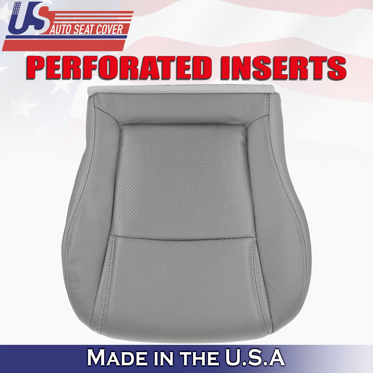 2004 For Honda Pilot Driver &Passenger Bottoms Synthetic Leather Covers Gray