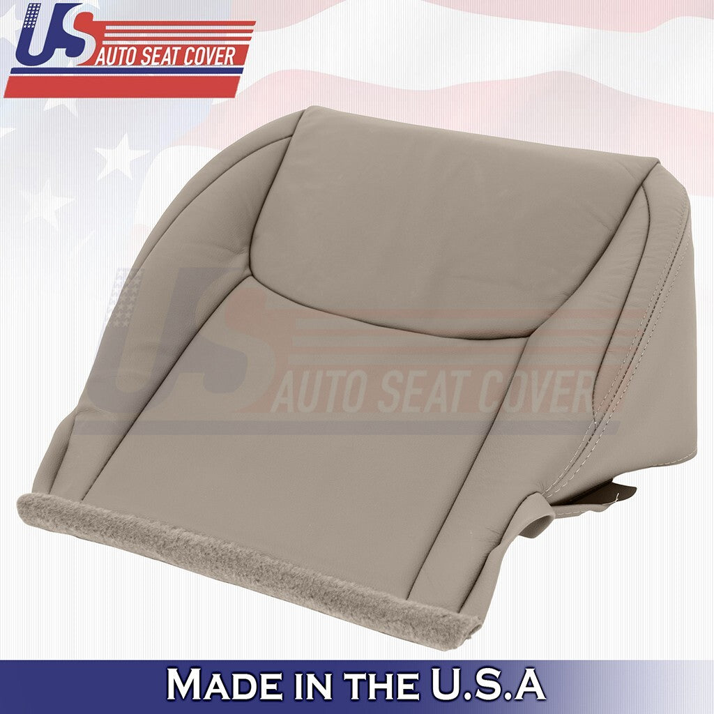 2004 to 2010 Fits Toyota Sienna Driver Bottom Leather Seat Cover Tan