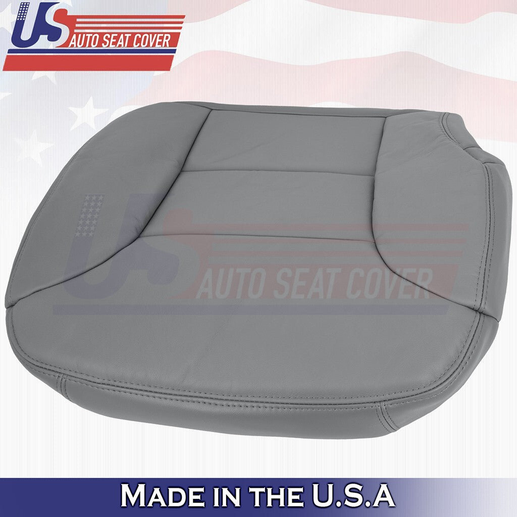 1995 to 1999 Fits GMC Yukon 2nd Row Passenger Bottom Leather Seat Cover Gray